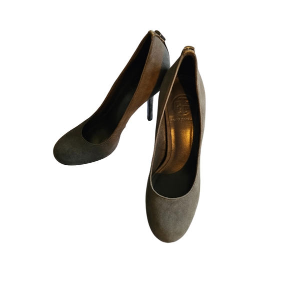 Tory Burch: Gray Suede Pumps - Sz 7.5 - Picture 1 of 6
